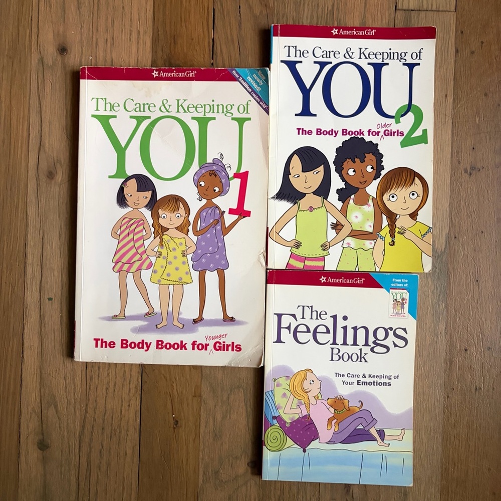 American Girl The Care & Keeping of You, 1,2 Feelings Book Set of 3